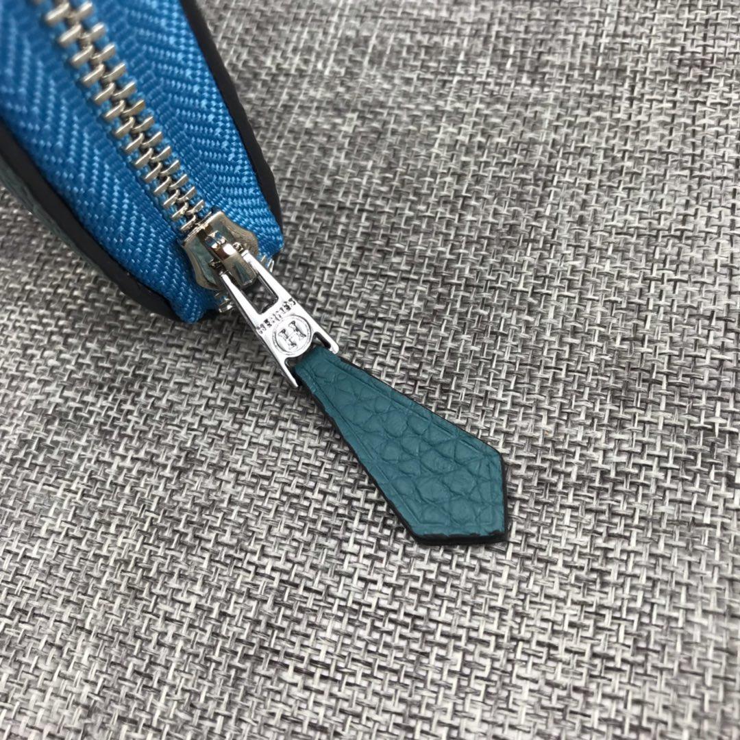Best Price Hermes H505 Long Punching H Women Wallet Blue