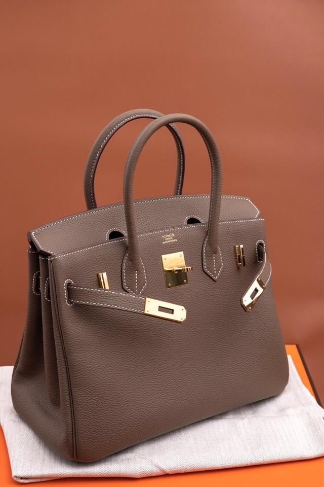 Original Copy Hermes Birkin 35cm Handbag Light Coffee