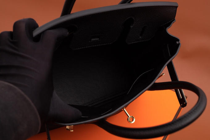 Original Copy Hermes Birkin 35cm Handbag Black with Gold