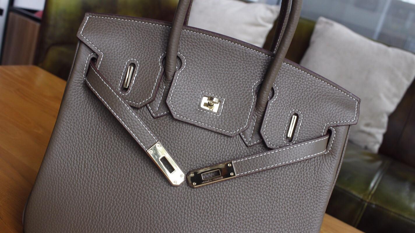 Hermes Birkin Togo Calfskin Handbag 30cm and 35cm Dark Grey