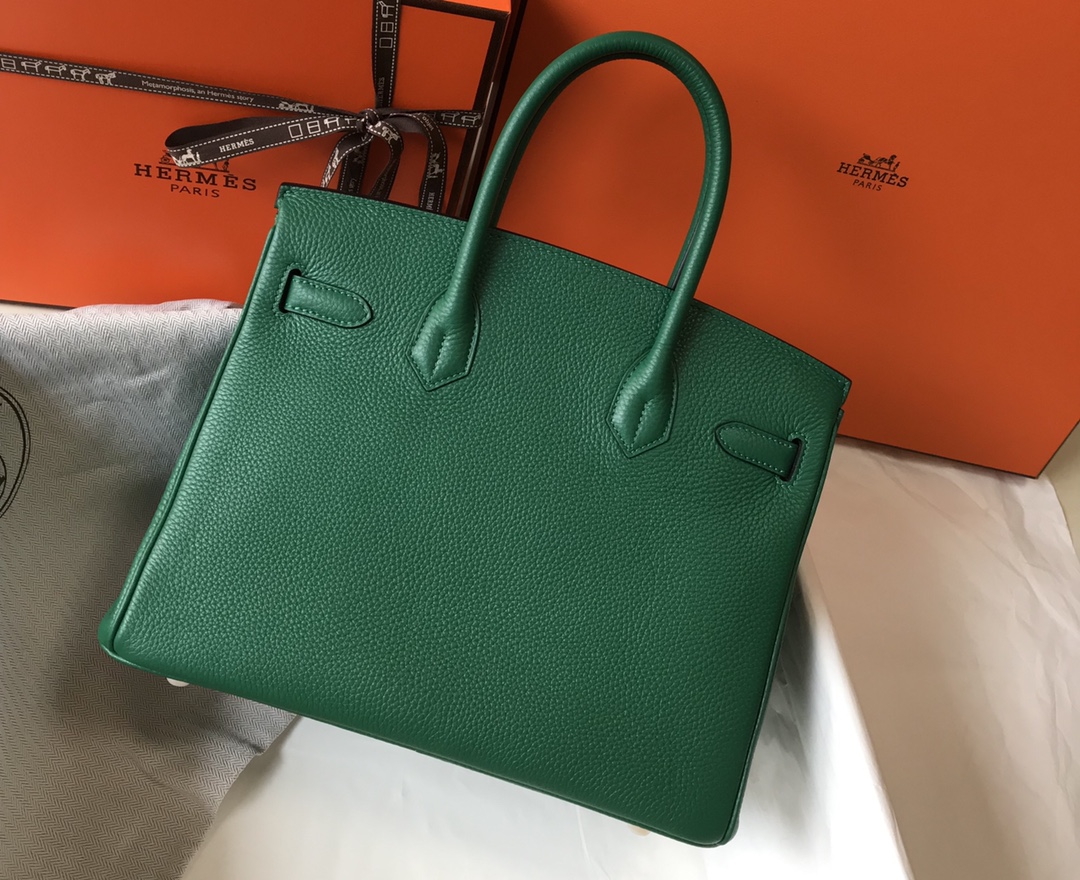 Hermes Birkin 30CM 35CM Togo Leather Emerald With Gold