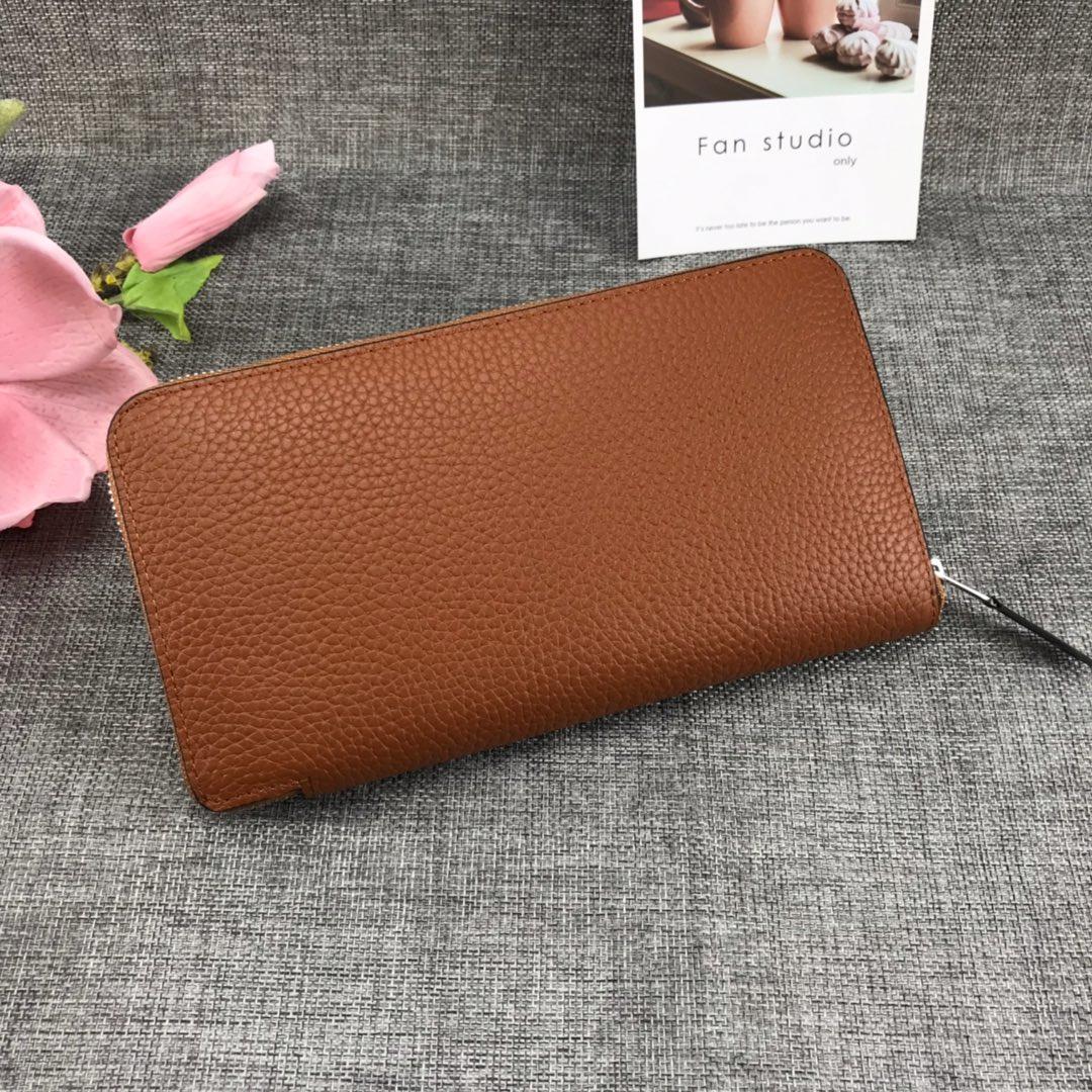 Best Price Hermes H505 Long Punching H Women Wallet Coffee