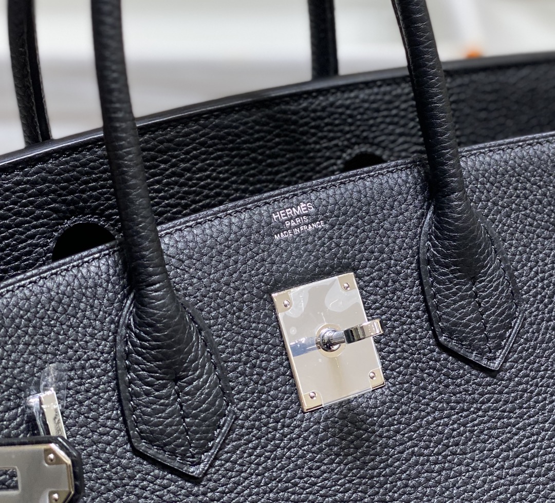 Hermes Birkin 30CM 35CM Togo Leather Black With Silver