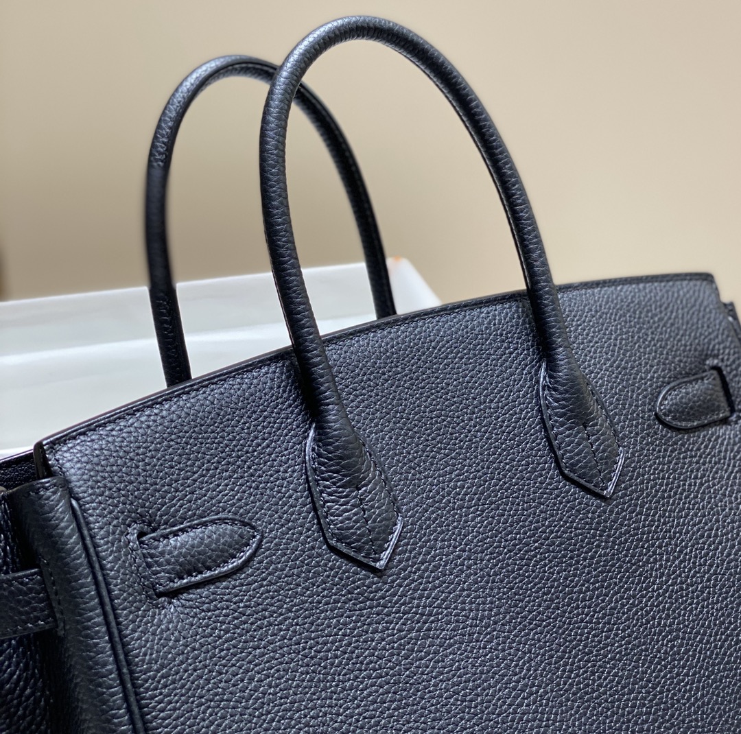 Hermes Birkin 30CM 35CM Togo Leather Black With Silver
