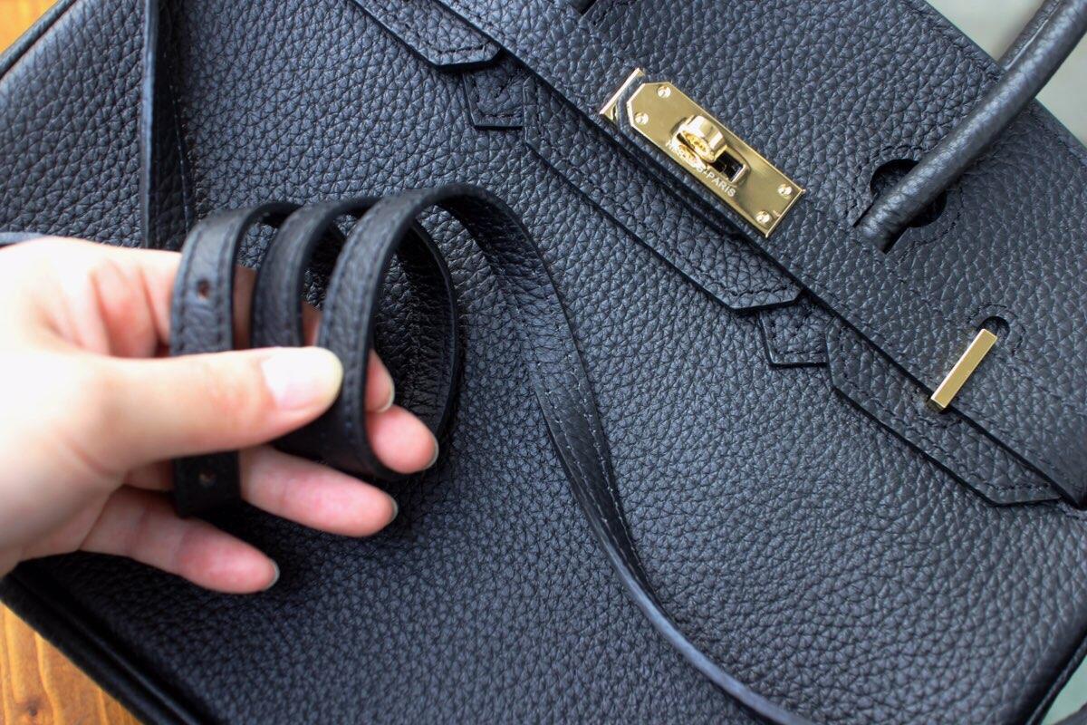 Hermes Birkin Togo Calfskin Handbag 30cm Black