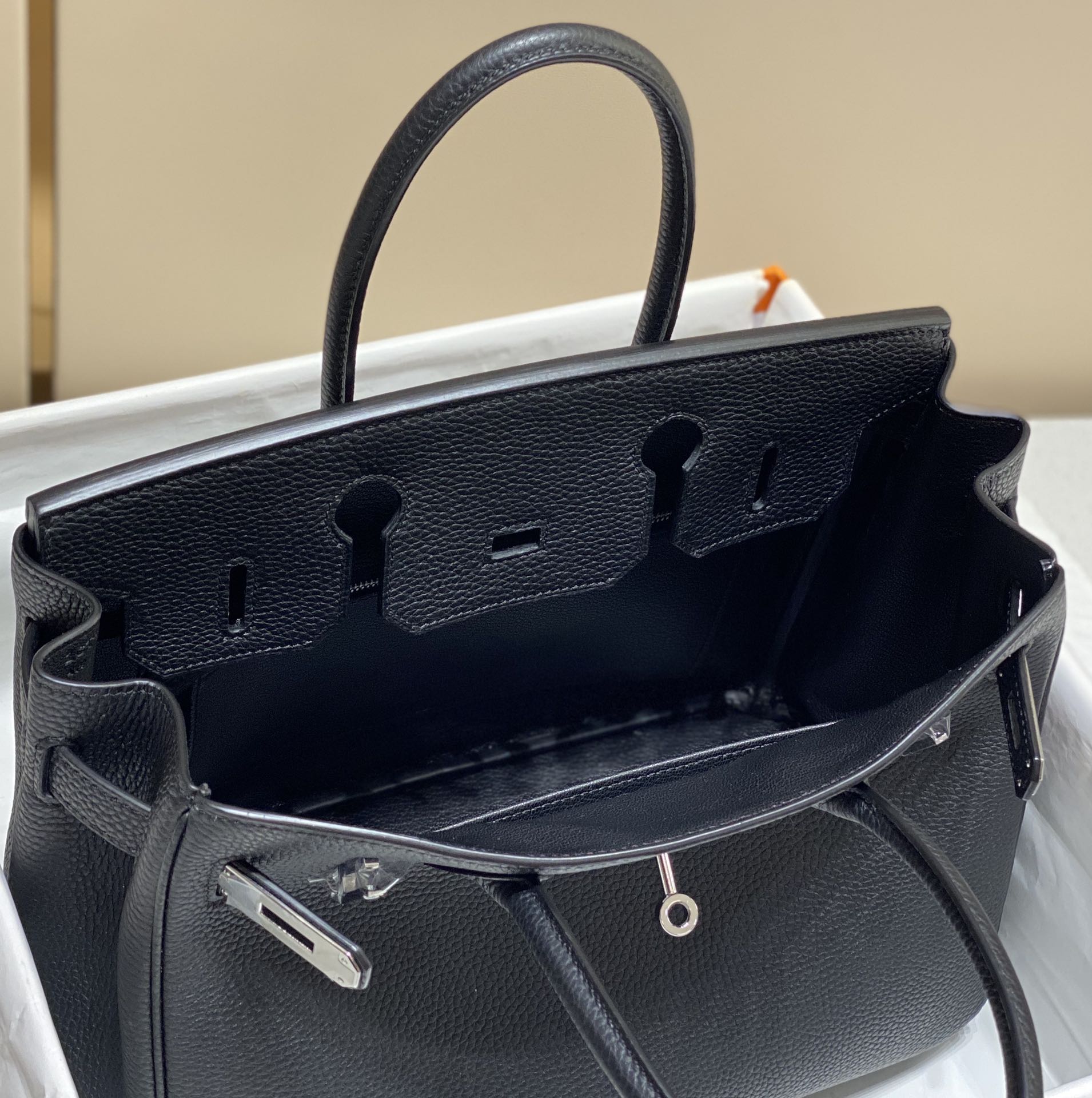 Hermes Birkin 30CM 35CM Togo Leather Black With Silver