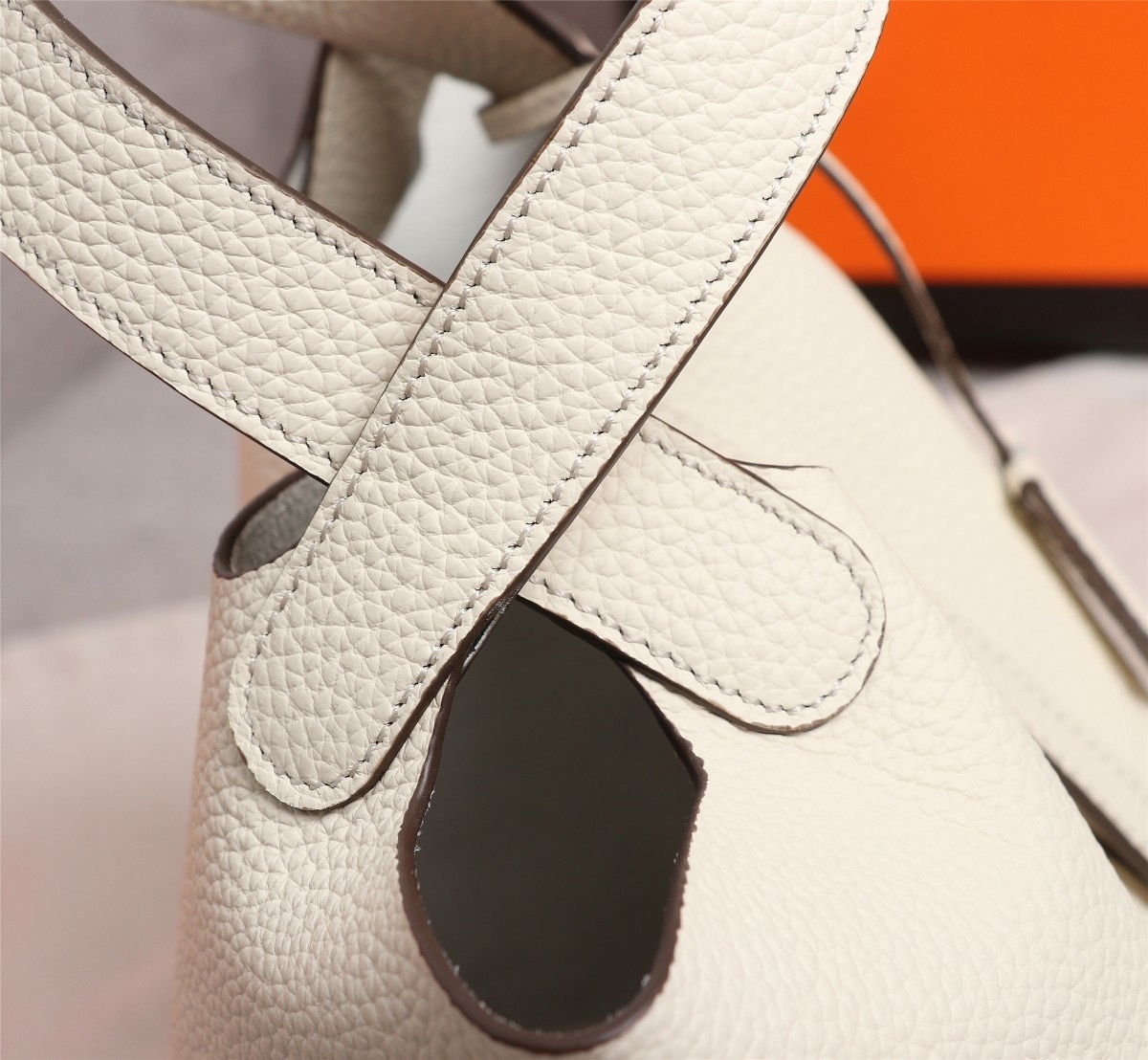 Replica Hermes Picotin Lock Bag 18cm and 22cm White with Gold Hardware