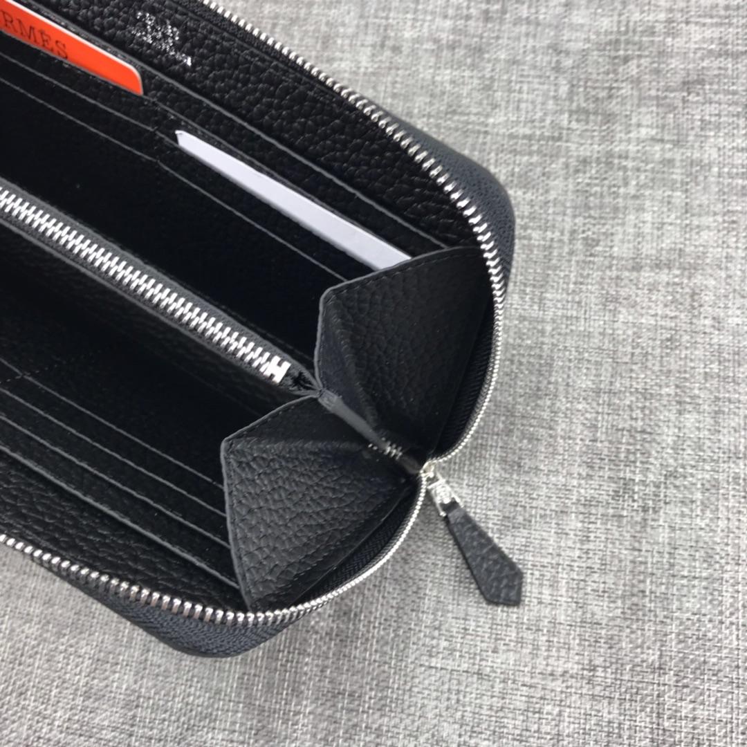 Best Price Hermes H505 Long Punching H Women Wallet Black