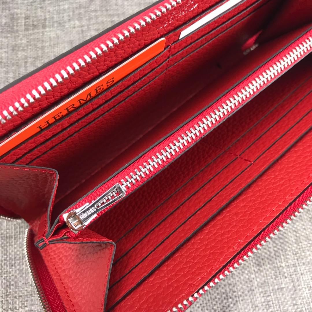 Best Price Hermes H505 Long Punching H Women Wallet Red