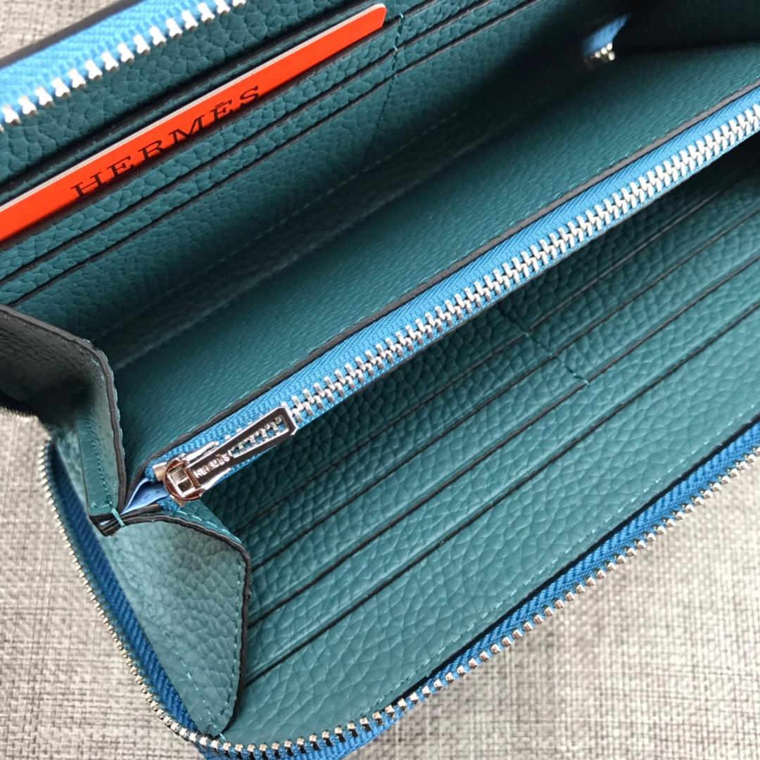 Best Price Hermes H505 Long Punching H Women Wallet Blue