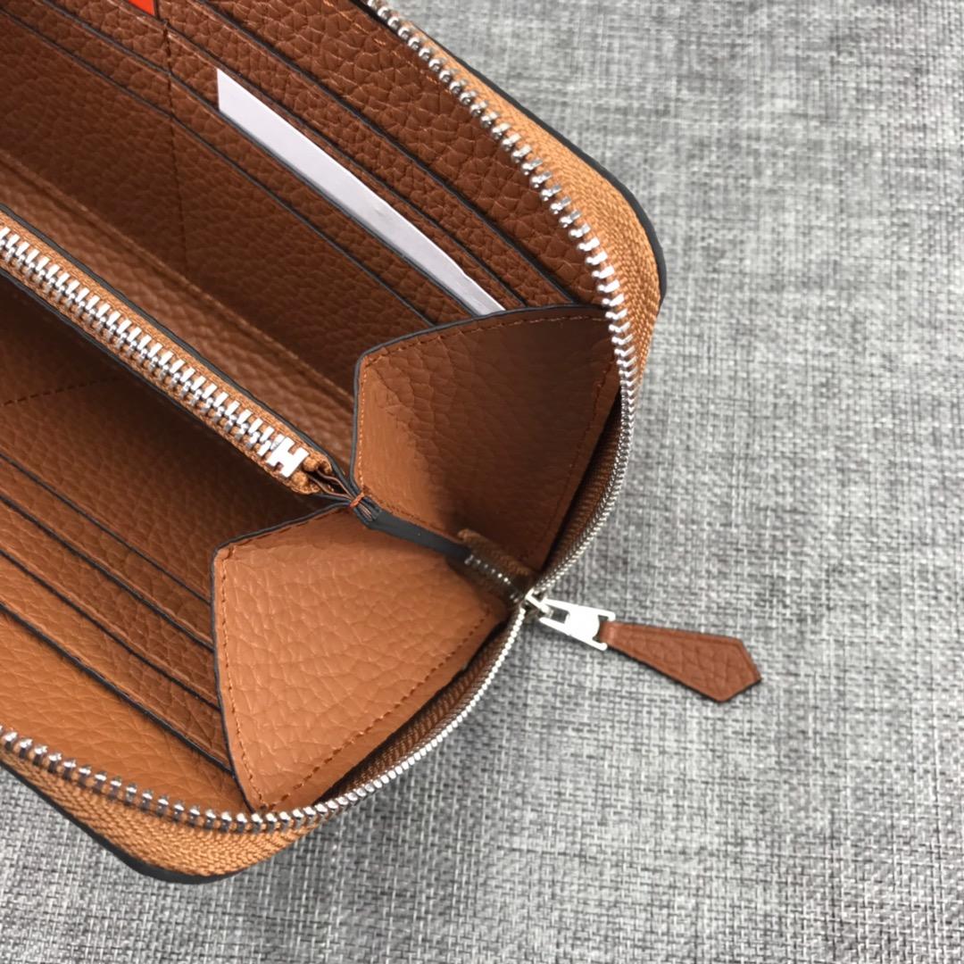 Best Price Hermes H505 Long Punching H Women Wallet Coffee