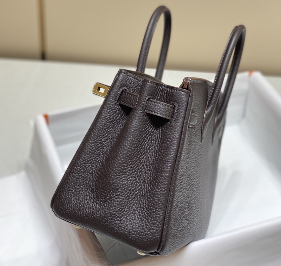 Hermes Birkin 30CM 35CM Togo Leather Milkshake Deep Brown With Gold